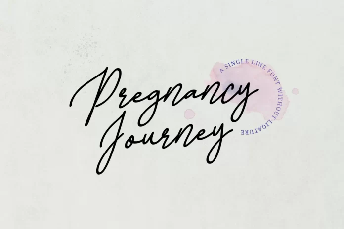 Pregnancy Journey Font