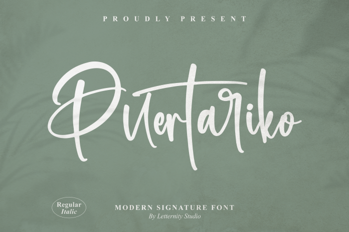 Puertariko Script Font