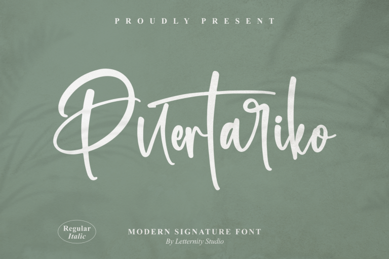 Puertariko Script Font