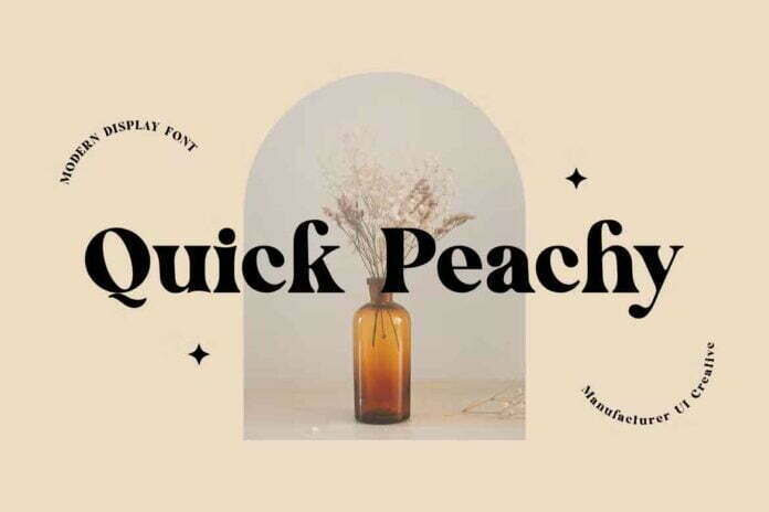 Quick Peachy Font