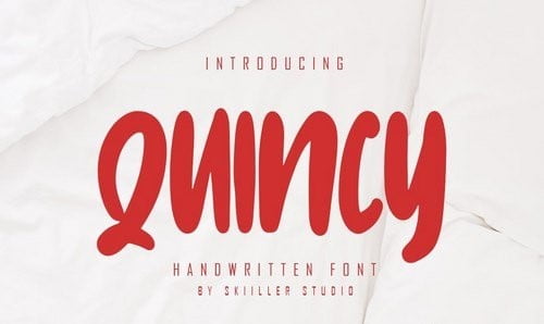 Quincy - Handwritten Font