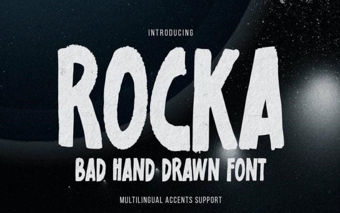 ROCKA - Bad Hand Drawn Font