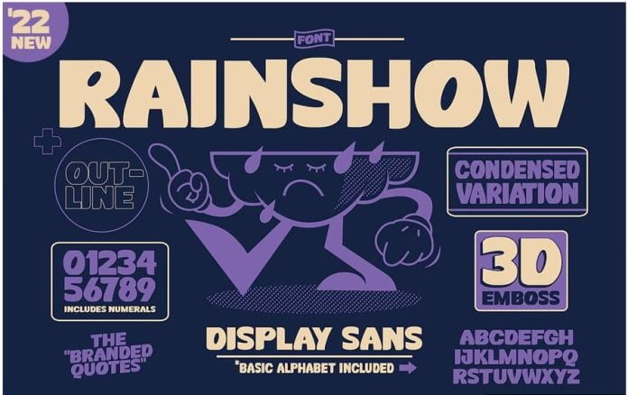 Rainshow - Display Sans Font