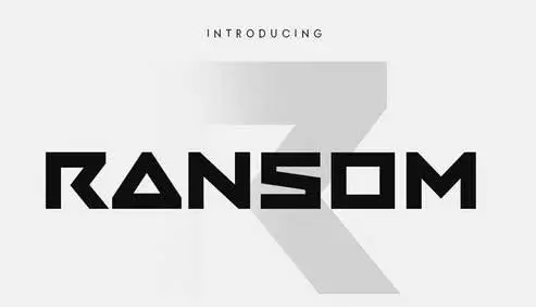 Ransom - Modern Technology Font