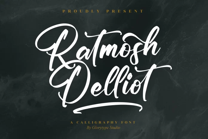 Ratmosh Delliot Calligraphy Font