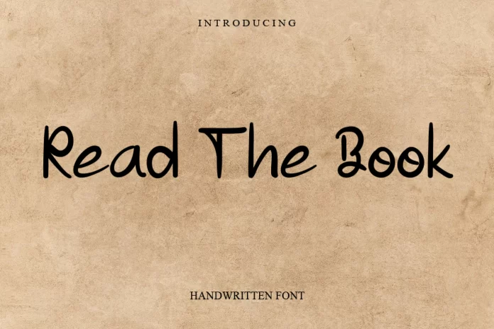 Read The Book Font