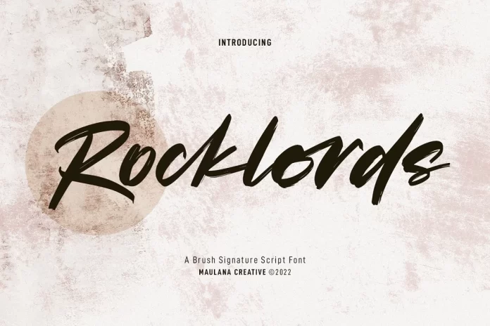 Rocklords Brush Font