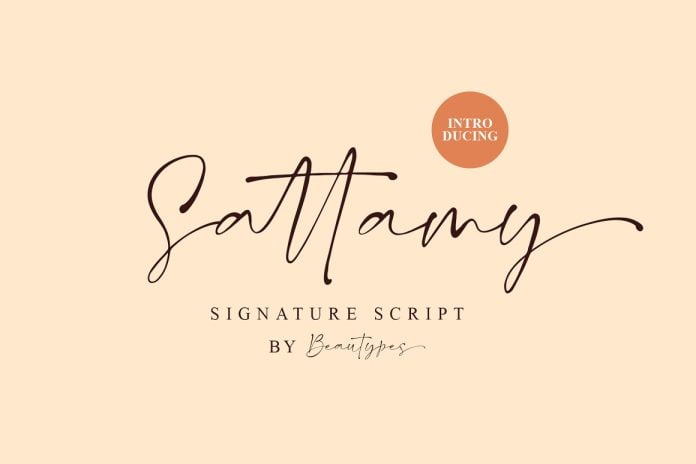 Sattamy Signature Font