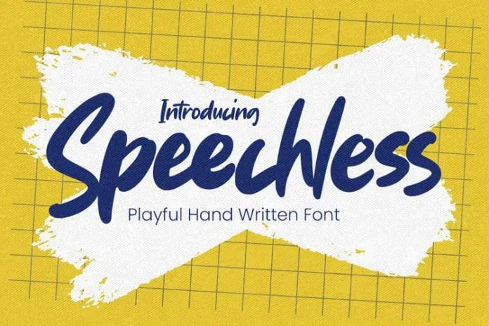 Speechless - Playful Handwritten Font