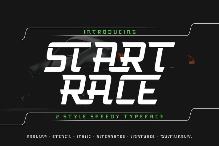 Start Race Font