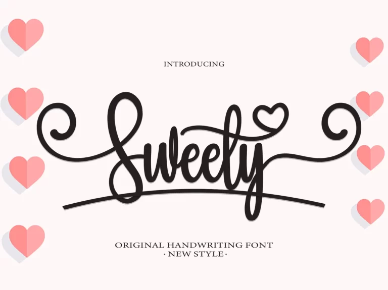 Sweety Script Font