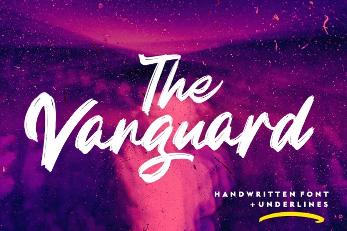 The Vanguard Brush Font