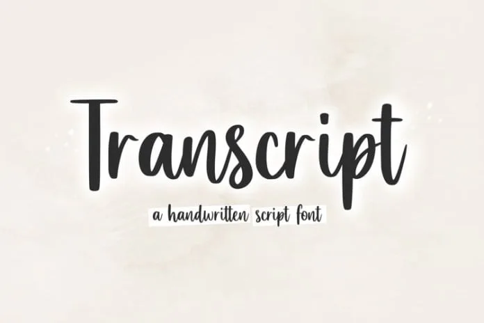 Transcript Font