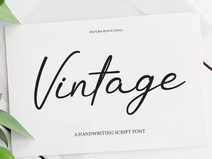 Vintage Typeface Font