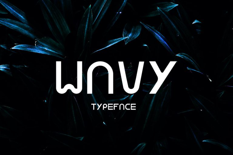 WAVY - Futuristic Display Font