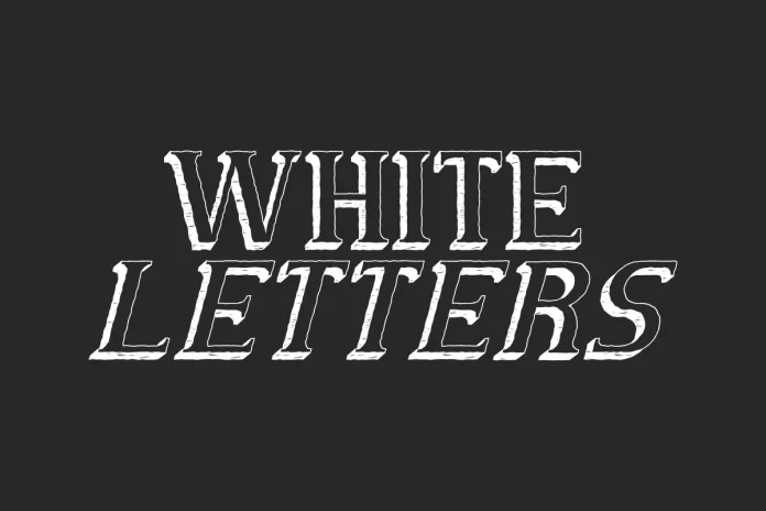 White Letters Font