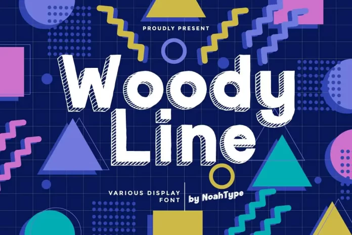 Woody Line Font