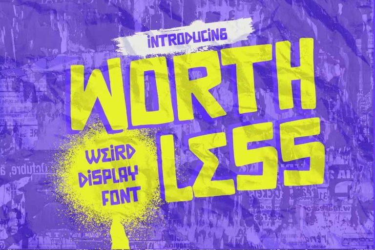 WORTHLESS Font
