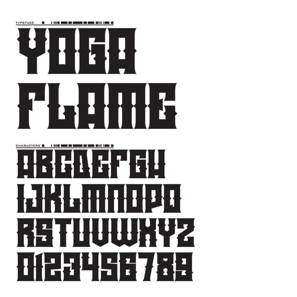 Yoga Flame Font