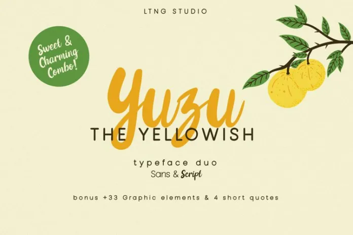 Yuzu the Yellowish Duo Font