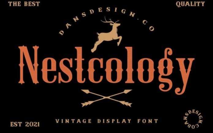 Nestcology - Vintage Display Font