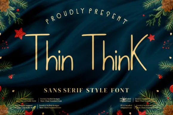 Thin Think Font