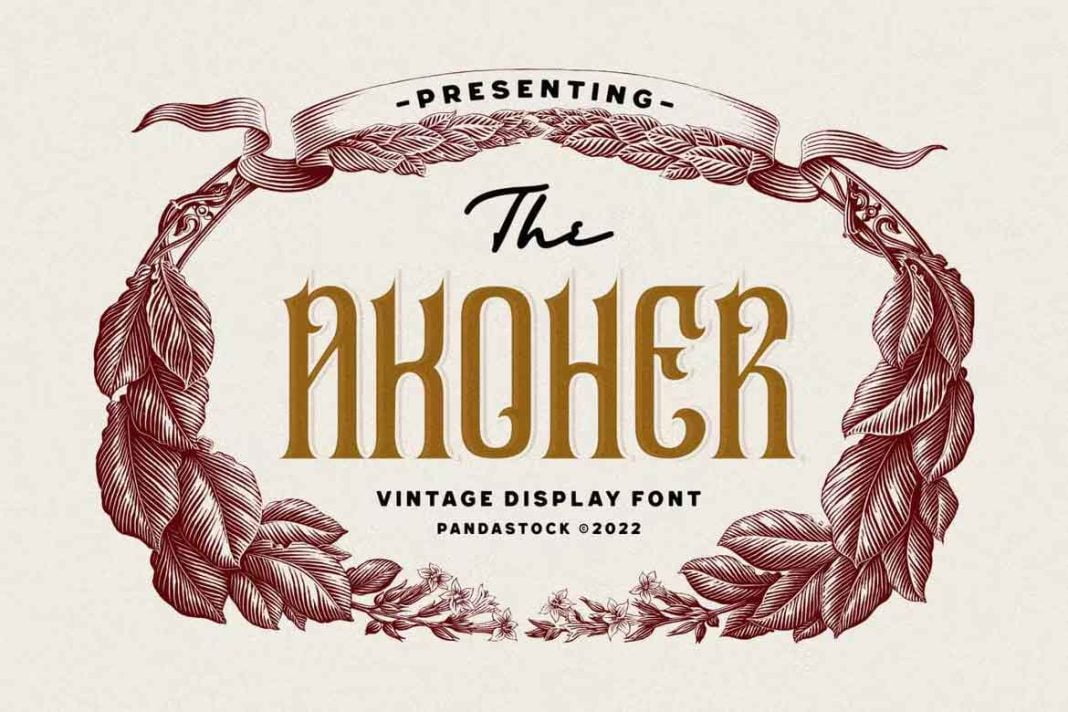 Akoher Ornamental Font