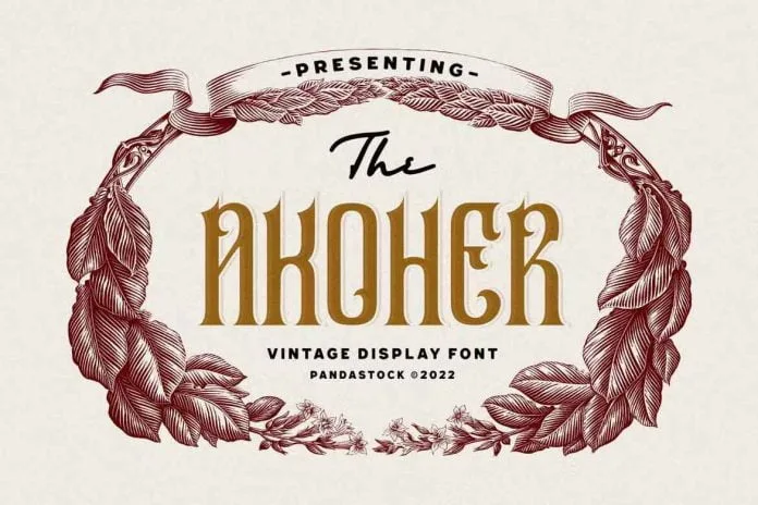 Akoher Ornamental Font