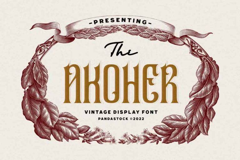 Akoher Ornamental Font