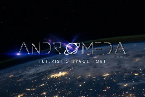 Andromeda Space Display Font