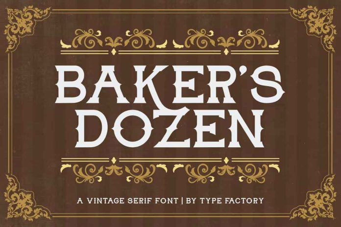 Baker’s Dozen Font