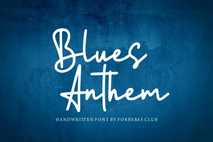 Blues Anthem - Elegant Handcrafted Font