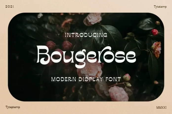Bougerose a Modern Display Font