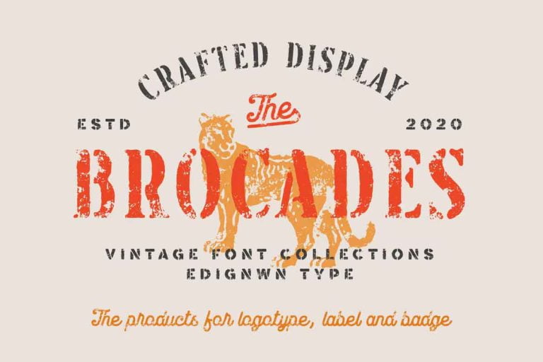 Brocades Font