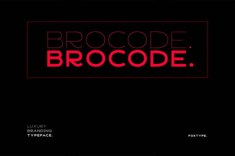 Brocode Display Font