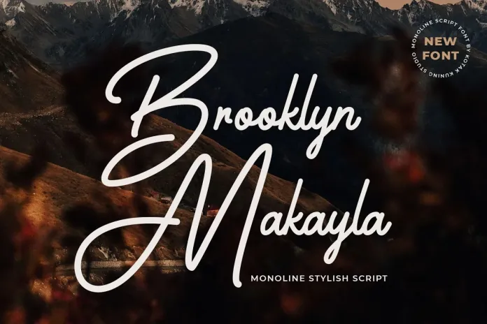 Brooklyn Makayla Handwritten Font