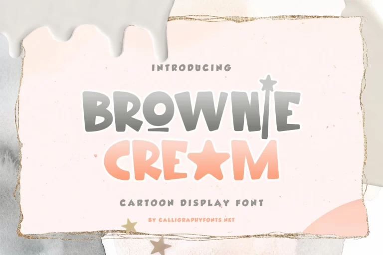 Brownie Cream Font