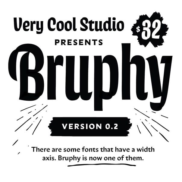 Bruphy & Bruphy Text Font