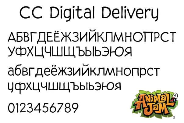CC Digital Delivery Font