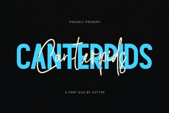 Canterpids Font Duo Font