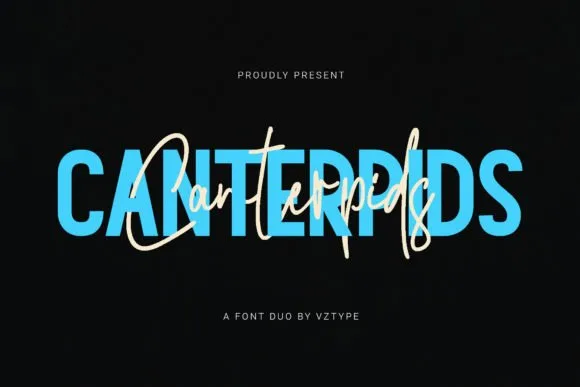 Canterpids Font Duo Font