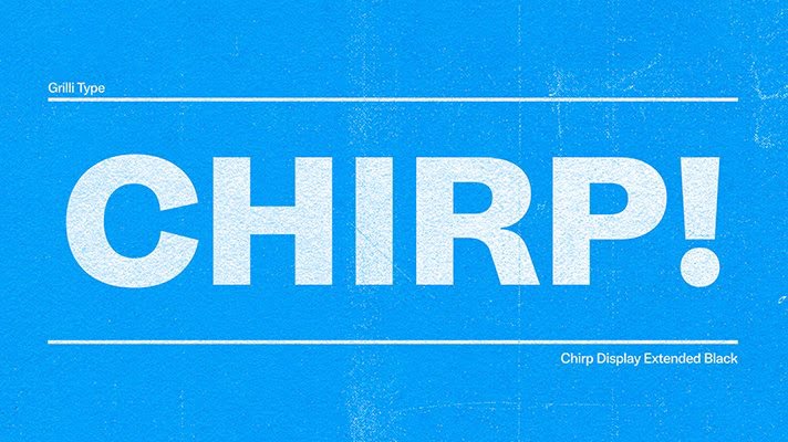 Chirp Font