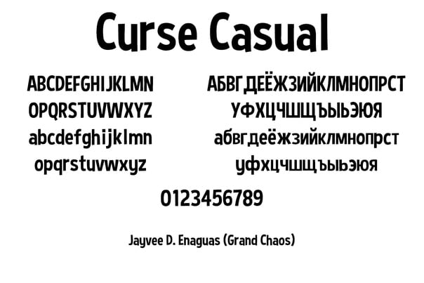 Curse Casual Font