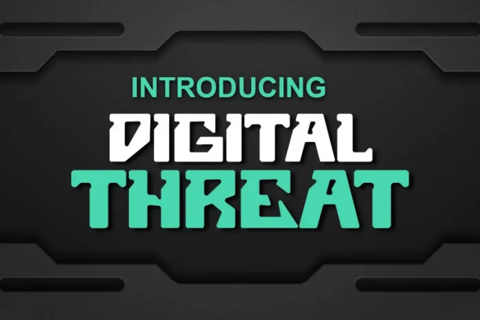 Digital Threat Robotic Display Font