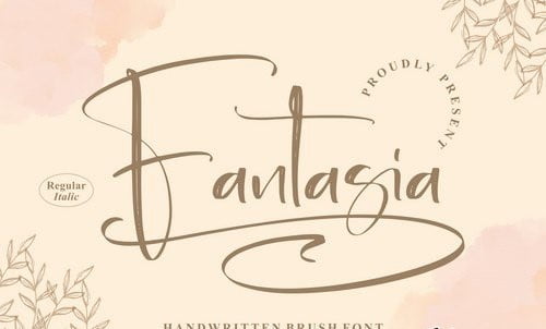 Fantasia Handwritten Brush Font