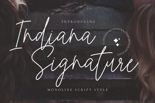 Indiana Signature Script Font