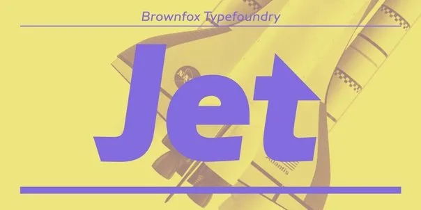 Jet font Cyrillic Font