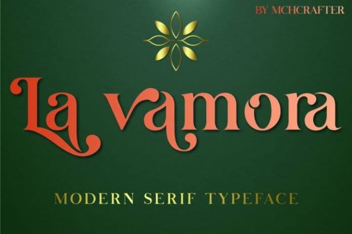 La Vamora Fancy Modern Serif font