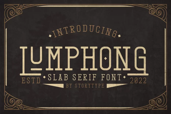 Lumphong Slab Serif Font