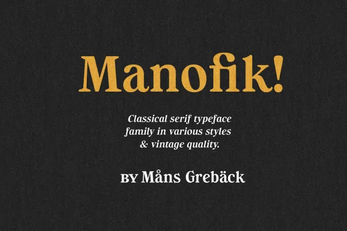 Manofik Serif Font